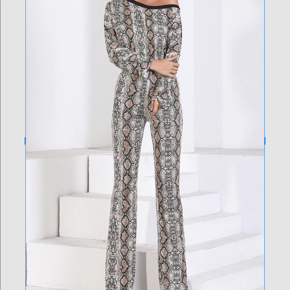 Snakeskin Jumpsuit